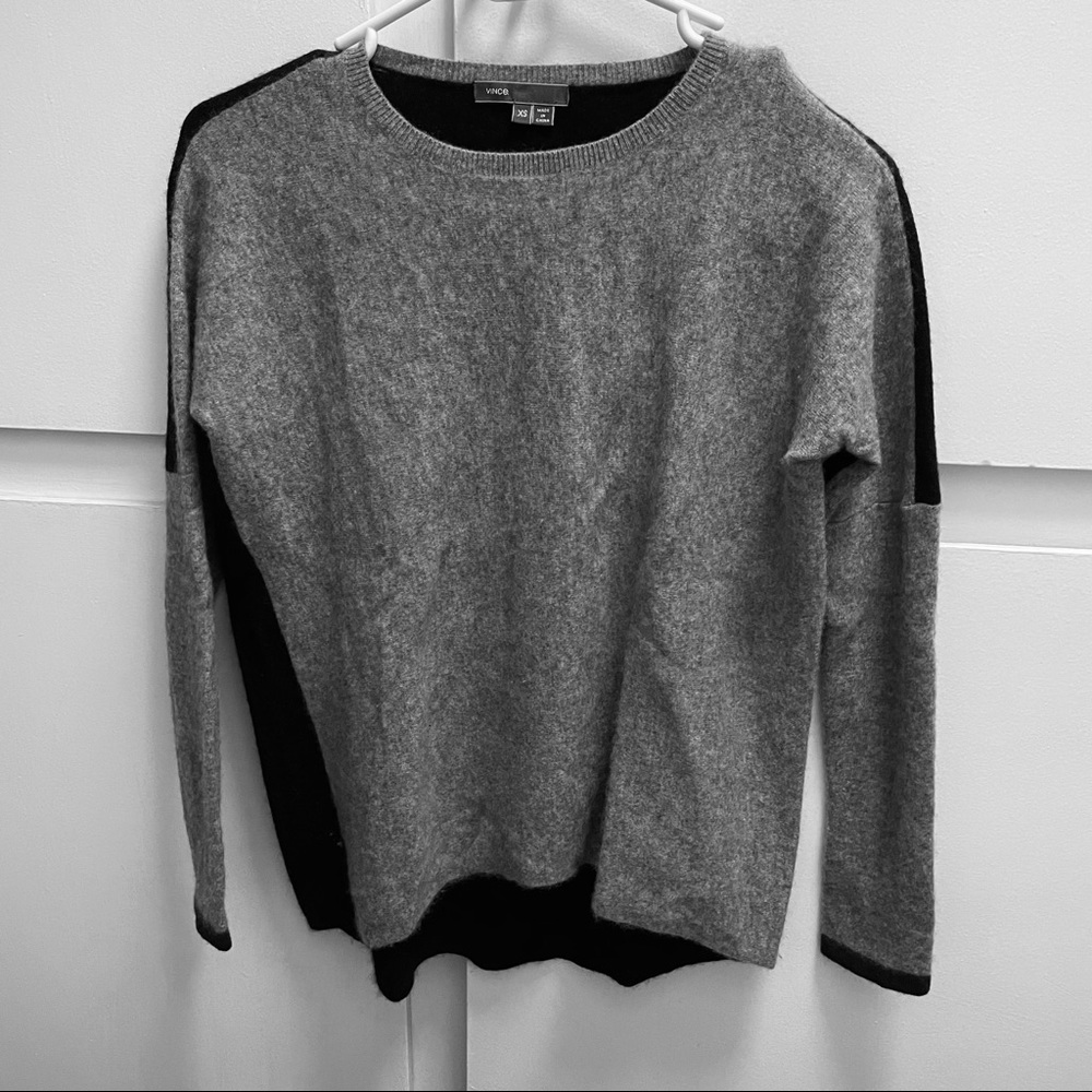 Black & Gray Crew neck sweatshirt